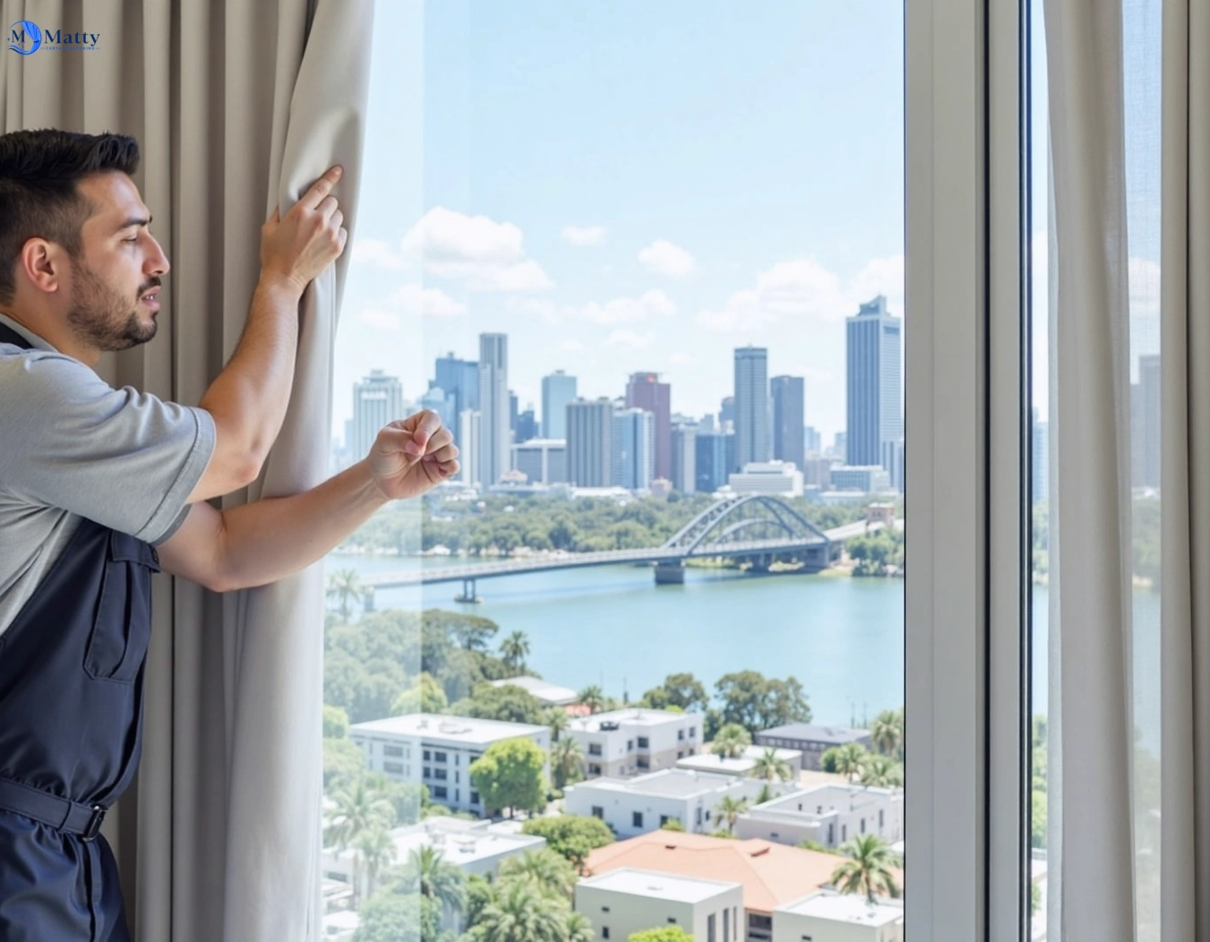 Professional curtain steam cleaning service oatlands-nsw QLD by Matty Curtain Cleaning